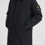 Cappotto uomo Micro Twill midi nero 7100007 S0026V0029 STONE ISLAND