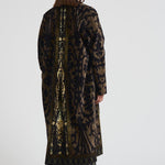 Cappotto lungo Revdox in fantasia nero 12438 516458 PIERRE-LOUIS MASCIA