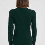 Maglia donna a girocollo verde 211971865 009 RALPH LAUREN