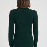 Maglia donna a girocollo verde 211971865 009 RALPH LAUREN