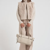 Gilet donna in eco pelliccia beige GC00071DR 1985 HERNO