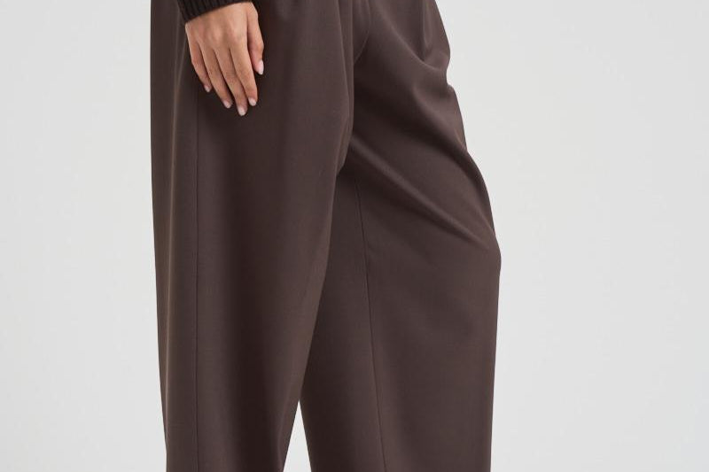 Pantalone sartoriale in lana donna GEM11S37 MORO NINE IN THE MORNING