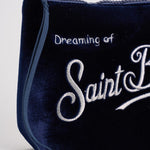 Pochette donna Aline blu in velluto e strass ALINE VELVET61 MC2 SAINT BARTH