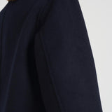 Cappotto donna corto doppiopetto blu notte MERYL NAVY BLUE ACCADEMIE TESSILI
