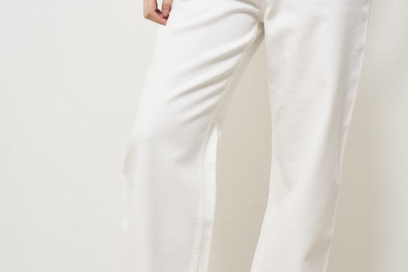 Jeans donna Kim in denim bianco GWP00844 P00098010190 GOLDEN GOOSE