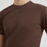 T-shirt uomo marrone SH000760 MORO ACCADEMIE TESSILI
