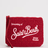 Pochette donna Aline in tweed rossa ALINE TWEED41 MC2 SAINT BARTH