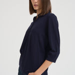 Polo donna blu notte A04 N08 LIVIANA CONTI