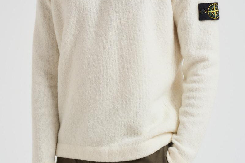 Maglia uomo girocollo panna 5100056 S00N2V0093 STONE ISLAND