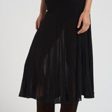 Gonna donna Ezra lunga in maglia nera JU0371FB C2L03I01BK ISABEL MARANT