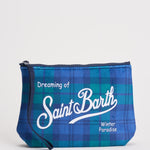 Pochette donna Aline tartan blu e verde ALINE WTARTAN65 MC2 SAINT BARTH
