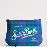 Pochette donna Aline tartan blu e verde ALINE WTARTAN65 MC2 SAINT BARTH