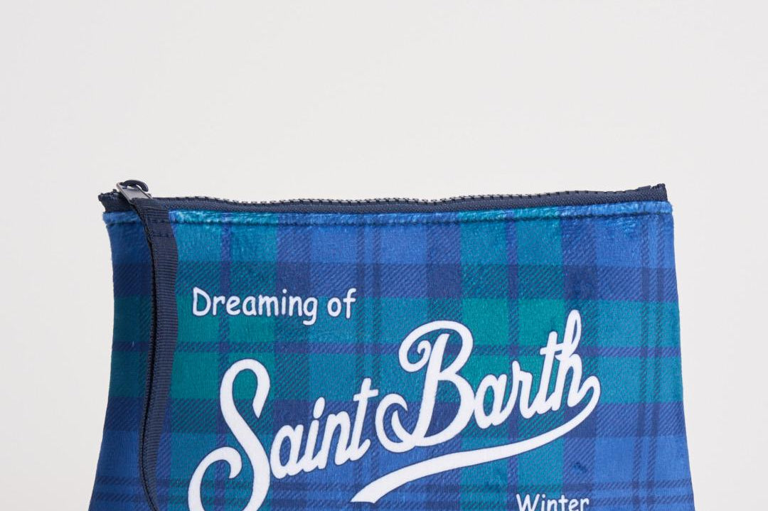Pochette donna Aline tartan blu e verde ALINE WTARTAN65 MC2 SAINT BARTH