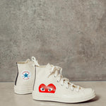 Converse x Comme des Garçons PLAY Sneaker alta Chuck 70 K112 WHITE COMME DES GARCON PLAY