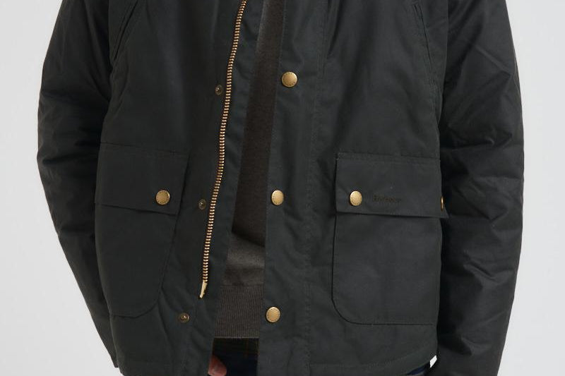 Giacca uomo Reelin cerata verde MWX1106 SG51 BARBOUR