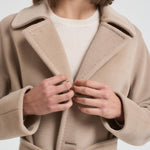 Cappotto donna lungo Tenzone beige TENZONE 020 MAX MARA STUDIO