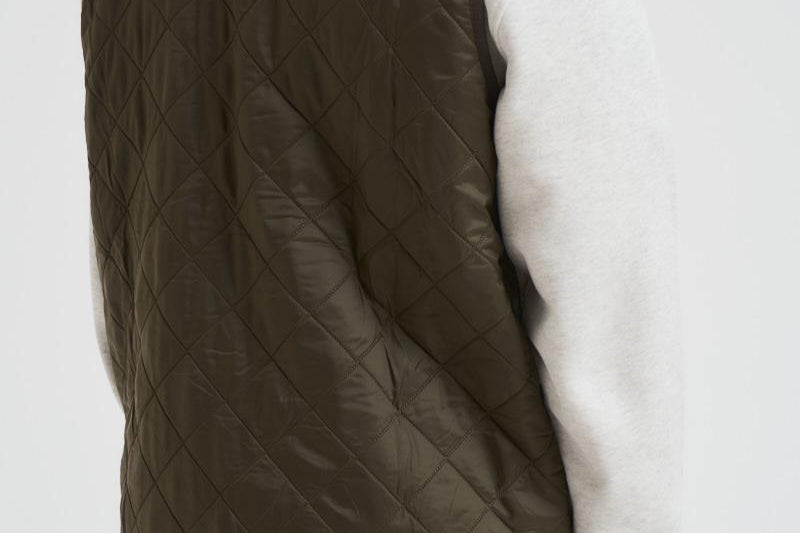 Gilet uomo trapuntato Polarquilt verde MLI0002 OL91 BARBOUR