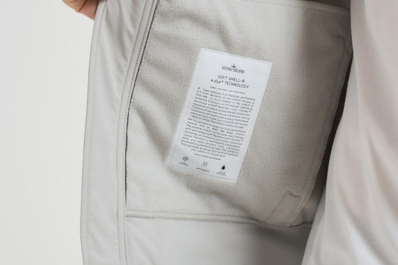 Giacca uomo Soft Shell grigio chiaro Q100004 S0B22V0061 STONE ISLAND