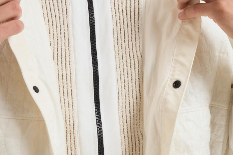 Giubbotto Crinkle Reps Ny Quilted-Tc panna 4100023 S0186V0093 STONE ISLAND