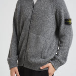 Cardigan uomo Fancy Yarn Mouliné grigio 5100051 S00N1V0M6B STONE ISLAND