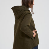 Giubbotto parka donna verde militare PI002106D 7740 HERNO
