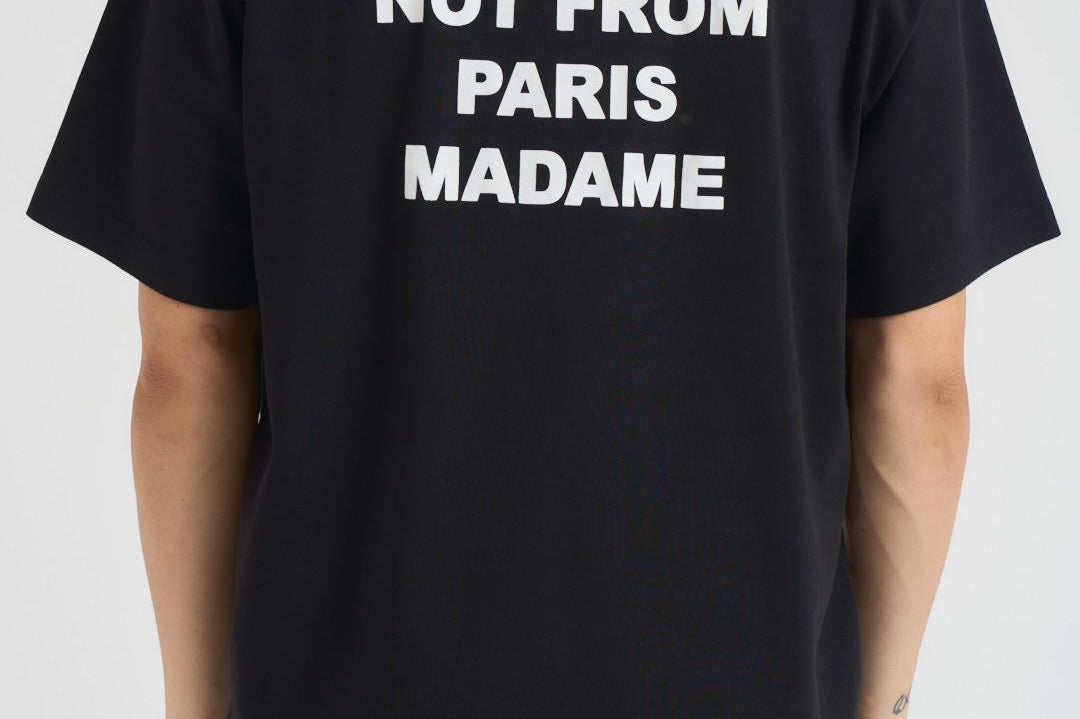 T-shirt uomo girocollo nera TS203 CO0002BL DROLE DE MONSIEUR