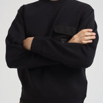 Felpa uomo girocollo nera EM002925 AF10013UC001 EMPORIO ARMANI