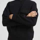 Felpa uomo girocollo nera EM002925 AF10013UC001 EMPORIO ARMANI