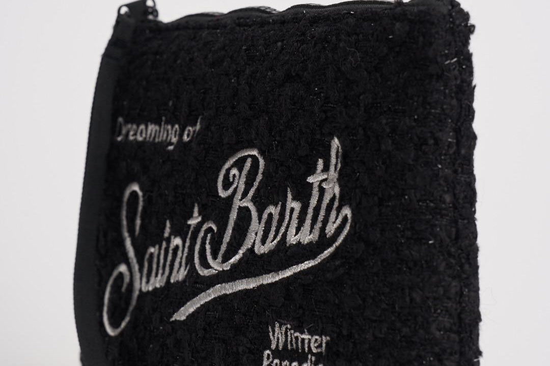 Pochette donna Aline in tweed nera ALINE TWEED00 MC2 SAINT BARTH