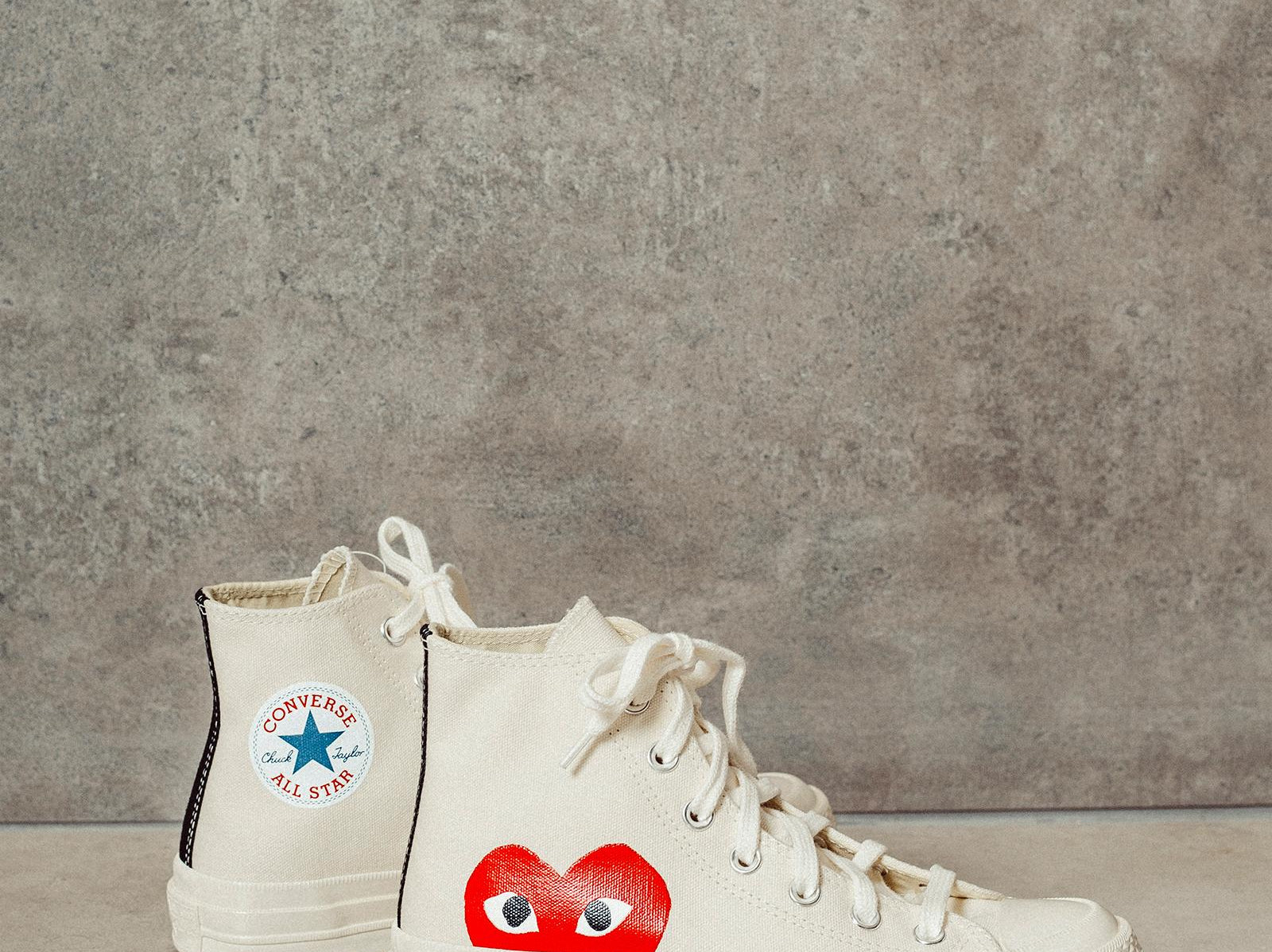 Converse x Comme des Garçons PLAY Sneaker alta Chuck 70 K112 WHITE COMME DES GARCON PLAY