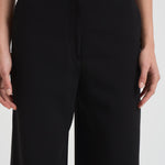 Pantalone donna largo in cady nero JEZ 001 MAX MARA STUDIO