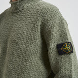 Maglia uomo Cotton Chenille verde militare 5100019 S00N5V0055 STONE ISLAND