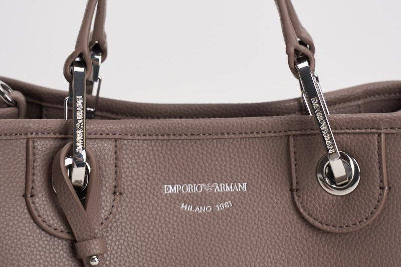 Borsa a mano donna in pelle tortora EW000361 AF12036M1057 EMPORIO ARMANI