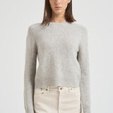 Girocollo donna maniche lunghe grigio chiaro CAROLINE 2239BOULEAU KUJTEN