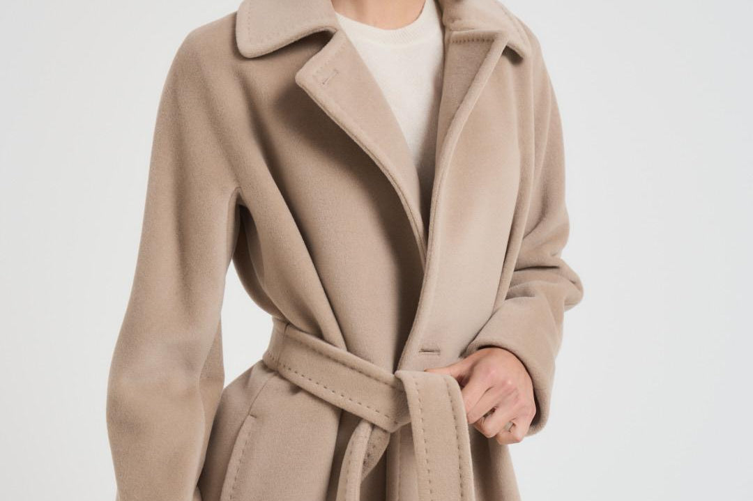 Cappotto donna lungo Tenzone beige TENZONE 020 MAX MARA STUDIO