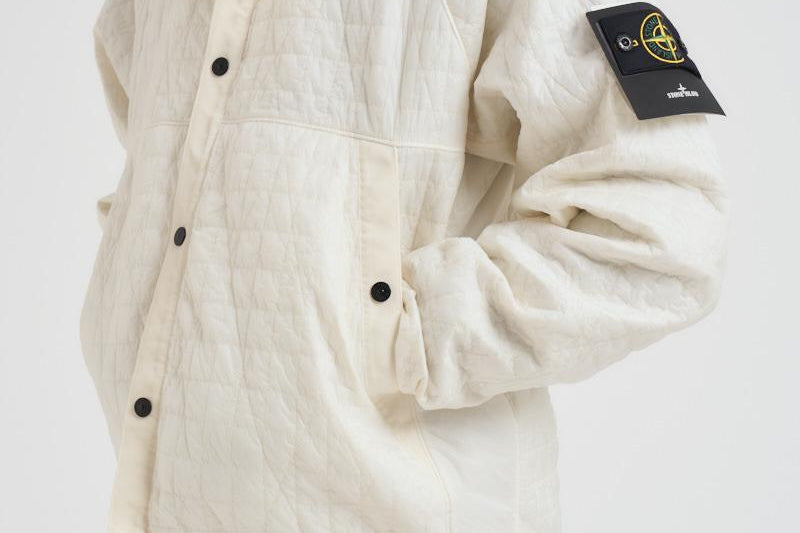 Giubbotto Crinkle Reps Ny Quilted-Tc panna 4100023 S0186V0093 STONE ISLAND