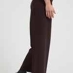 Pantalone donna a palazzo marrone L5WI53 W18 LIVIANA CONTI