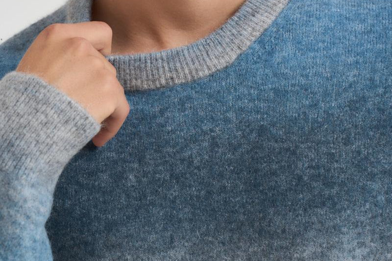 Maglia uomo effetto sfumato blu M23400046 STELLARST SAMSØE SAMSØE