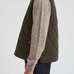 Gilet uomo trapuntato Lowerdale verde oliva MGI0298 OL91 BARBOUR