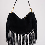 Borsa donna in suede Oskan Soft Small nera BF0066FC C3C14M01BK ISABEL MARANT
