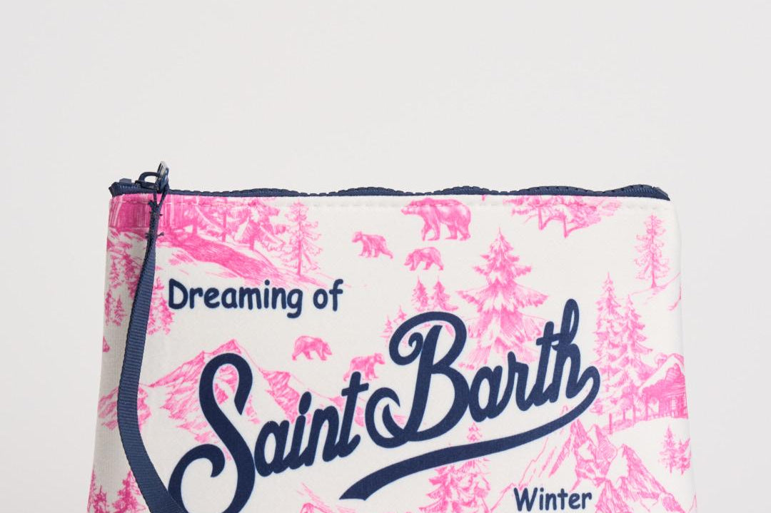 Pochette donna Aline fantasia montagna rosa ALINE WWINTLAND77 MC2 SAINT BARTH