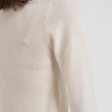 Maglia donna girocollo panna CATELINA CREAM ABSOLUT CASHMERE.