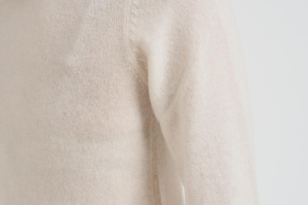Maglia donna girocollo panna CATELINA CREAM ABSOLUT CASHMERE.