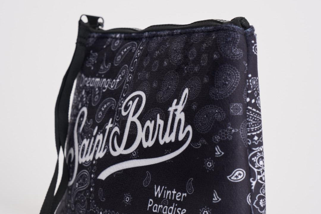 Pochette donna Aline fantasia bandana nera ALINE WBANDPLAID00 MC2 SAINT BARTH