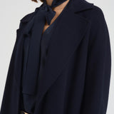 Cappotto donna midi Cles blu notte CLES 006 MAX MARA STUDIO