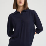 Polo donna blu notte A04 N08 LIVIANA CONTI