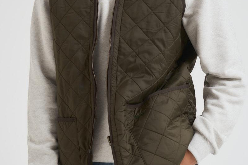 Gilet uomo trapuntato Polarquilt verde MLI0002 OL91 BARBOUR