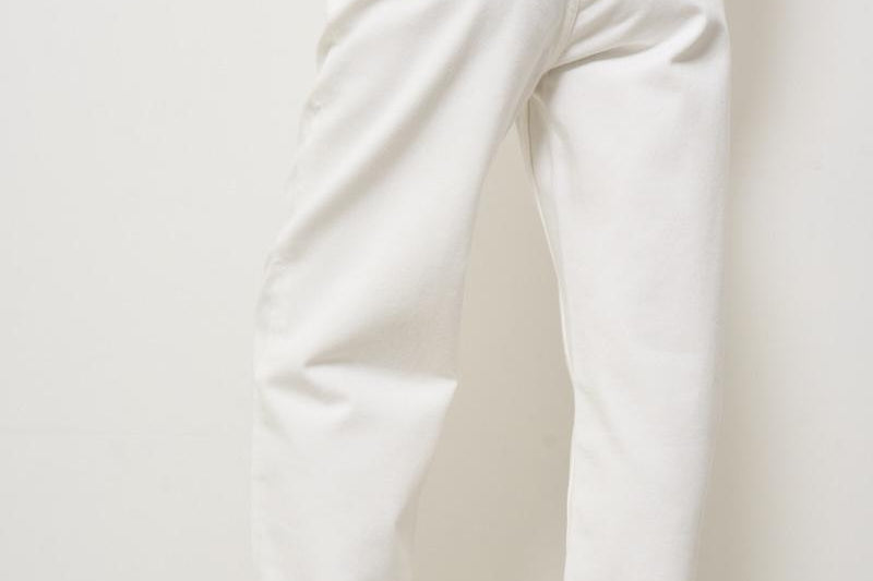 Jeans donna Kim in denim bianco GWP00844 P00098010190 GOLDEN GOOSE