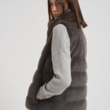 Piumino gilet eco fur donna PI002122D 9480 HERNO