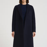 Cappotto donna lungo blu notte DIVA DEBORA24 ACCADEMIE TESSILI